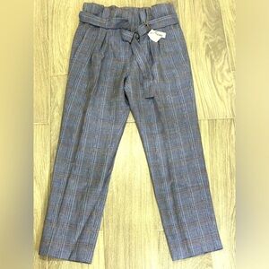 Eleventy Blue Plaid Trousers